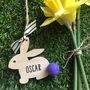 Personalised Easter Bunny Rabbit Hanging Decoration, thumbnail 2 of 3