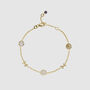 Miramar Gold Gemstone Good Health Bracelet, thumbnail 2 of 4