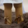 Mustard Yellow Jacquard Tights With Bow Detail, thumbnail 11 of 11