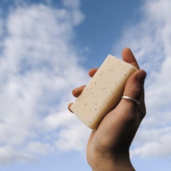 Lavender And Litsea Natural Soap With Poppy Seeds, 3 of 3