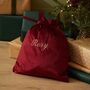 Personalised Medium Script Velvet Gift Bag, thumbnail 2 of 4