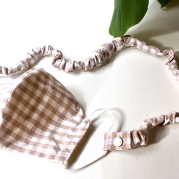 Washable Gingham Face Masks For Men And Women, 9 of 12