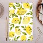 Personalised Notebook With Botanical Lemons, thumbnail 1 of 4