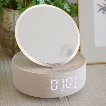 Glow Mirror, Speaker, Alarm Clock And Charger, 5 of 7