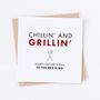 Chillin' And Grillin' BBQ King Father's Day Card, thumbnail 2 of 2
