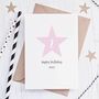 Second Birthday Star Milestone Birthday Card, thumbnail 2 of 2