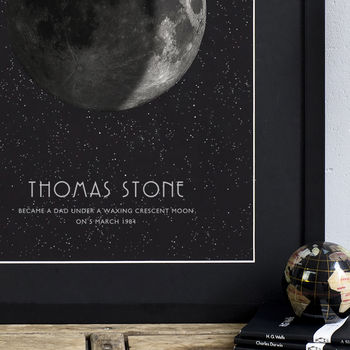 Personalised Moon Phase Print, 2 of 2