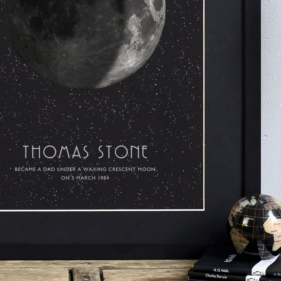 Personalised Moon Phase Print By Newton And The Apple