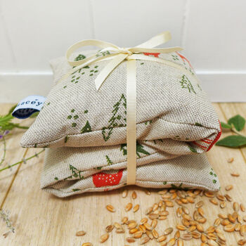 Reindeer Linen Wheat Heat Bag, 4 of 5