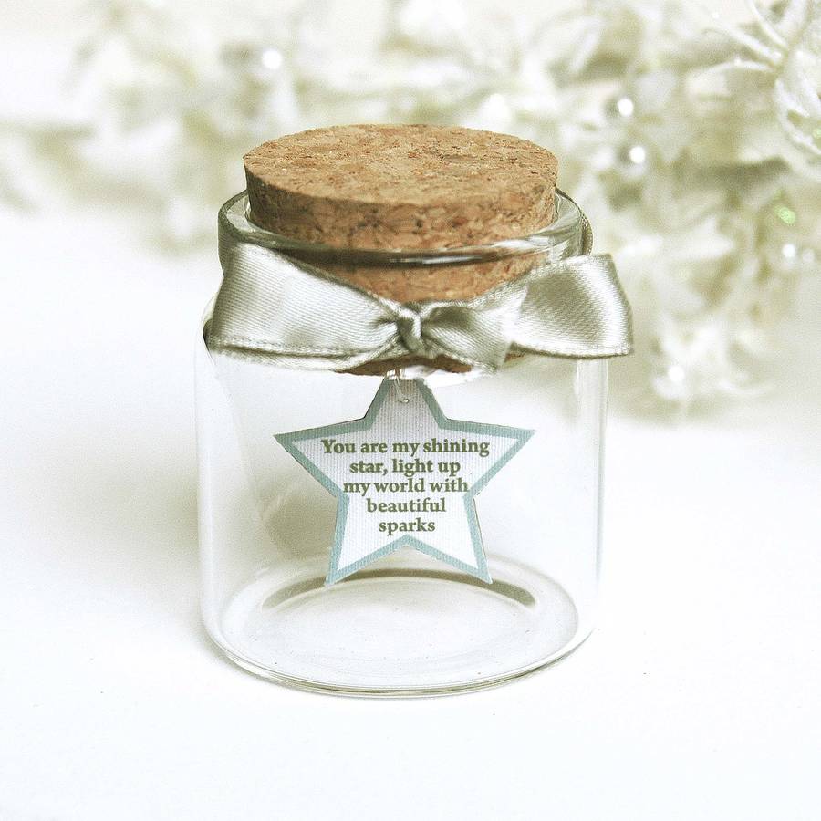 Personalised Star Message Token In Bottle By Munchkin