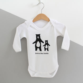 Dance Like Daddy, Father's Day Babygrow, 2 of 7
