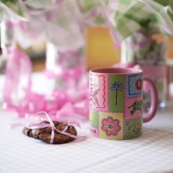 Mermaid Magic Law Of Attraction Pink Coffee Tea Mug, 3 of 5