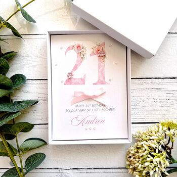 Personalised 21st Birthday Card In Pink, 10 of 11