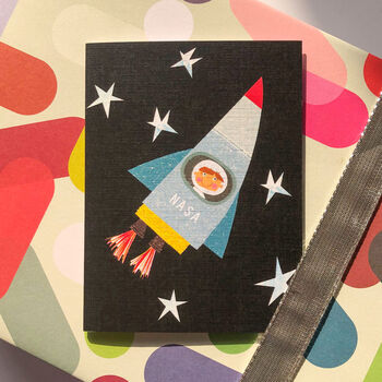 Mini Spaceman Greetings Card, 3 of 5