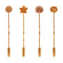 Flower Twist Tie Pins – Silver/Gold/Rose Gold, thumbnail 4 of 11