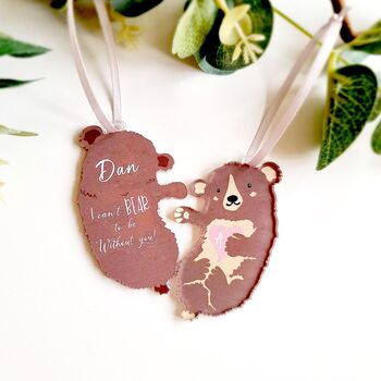 Personalised Otter/Bear Hanging Decoration, 4 of 6