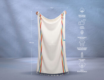 Personalised Towel Shawl Birthday Gift For Her, 7 of 11