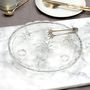 Vintage Pressed Glass Cake Plate, thumbnail 2 of 2