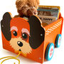 Wooden Pull Along Toy Box Storage Book Cart, thumbnail 4 of 12
