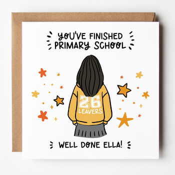 Customisable 2026 School Leavers Card For Girls, 8 of 8