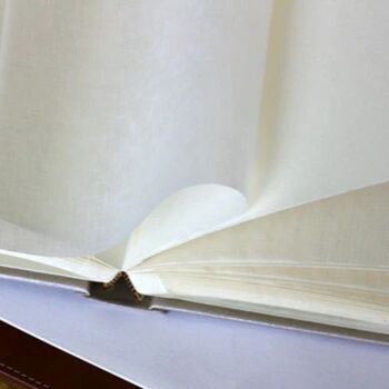 Personalised Hand Bound Woven Cloth Photo Album, 3 of 9