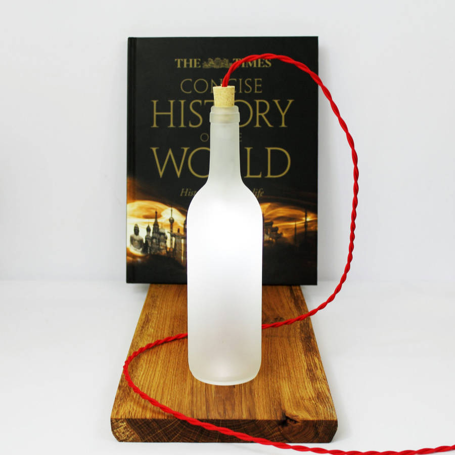 Wine Bottle Table Lamp By U Rok Design Notonthehighstreet Com Wine Bottle Table Lamp
