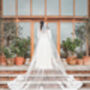 Cinderella Dramatic Lace Wedding Veil, thumbnail 2 of 4