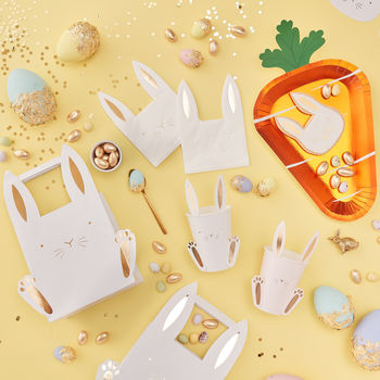 Gold Foiled Easter Bunny Egg Hunt Party Bags, 3 of 3