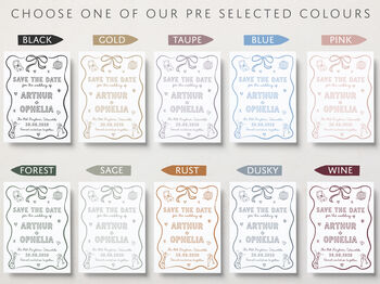 Hand Drawn Scribble Save The Date Cards, 5 of 5