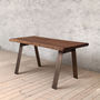 Albert Natural Walnut Dining Table A Shaped Legs, thumbnail 4 of 7