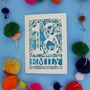 Personalised 18th Birthday Card Papercut Woodland Design, thumbnail 3 of 11