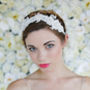 Ivory Lace Bridal Crown 'Kenynen', thumbnail 6 of 11