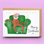 Sloth Christmas Card / Pack, thumbnail 1 of 2