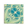 Botanical Green Blue Ceramic Tile, thumbnail 1 of 12