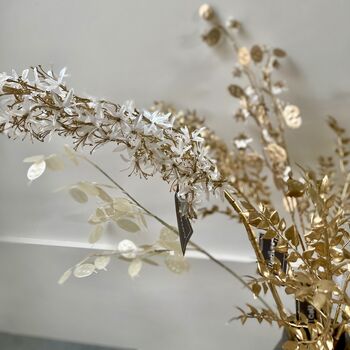 White And Gold Eremurus Spray, 4 of 6