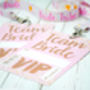 Rose Gold Team Bride Hen Party Vip Pass Lanyard Favours, thumbnail 6 of 12