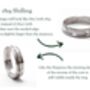 Sterling Silver Wedding Ring Set 1819, thumbnail 7 of 12