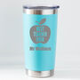 Personalised Best Teacher Ever Apple Thermos Insulated Cup, thumbnail 4 of 6