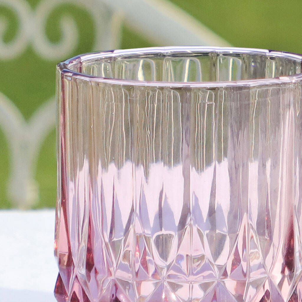 Maharajah Exotic Embossed Glass Tumblers By Dibor