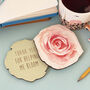 Personalised Flower Coaster Teacher Gift, thumbnail 1 of 11