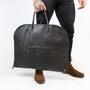 Men's Black Leather Travel Gift Set, thumbnail 6 of 9