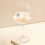 Personalised Gold Name And Birth Flower Gin Glass, thumbnail 1 of 4
