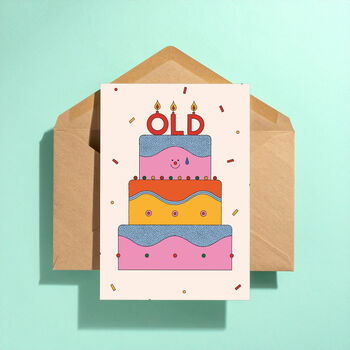 Funny Birthday Cake Greeting Card, 3 of 4