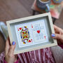 Queen Of Hearts Vintage Playing Card Print, thumbnail 1 of 6