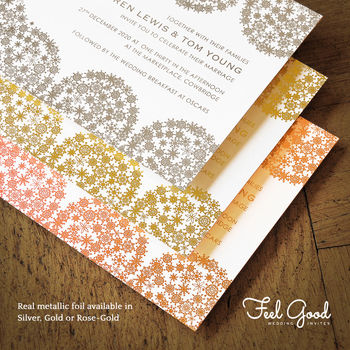 Ascot Gold Foil Wedding Invitation, 8 of 12