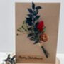 Dried Flower Christmas Card, thumbnail 1 of 5