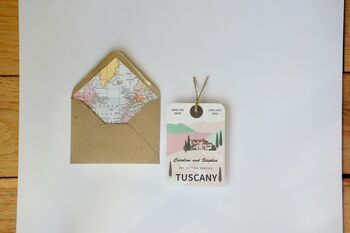 Tuscany Save The Date Luggage Tag, 2 of 7