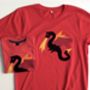 Parent And Child Dragon T Shirt Set, thumbnail 5 of 6