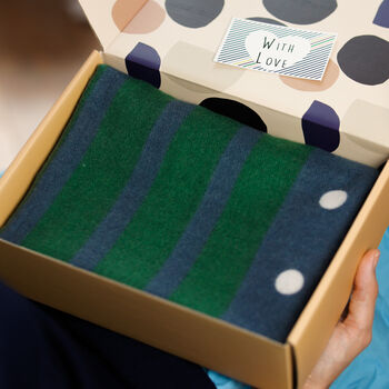 Personalised Dots And Stripes Classic Scarf, 9 of 11