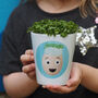 Egg Personalised Plant Pot With Cress Seeds, thumbnail 1 of 4